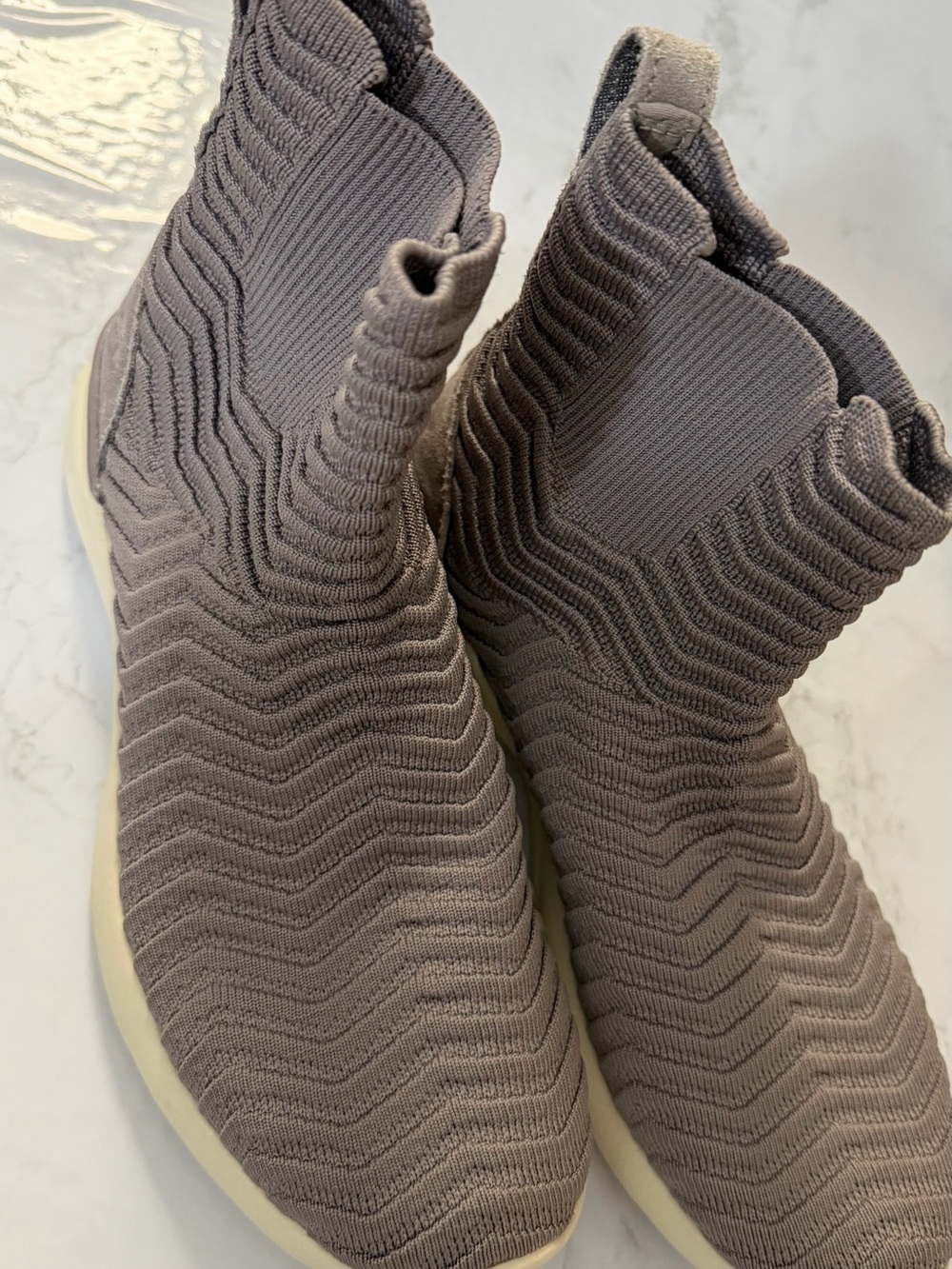 APL Women's Taupe Knit Slip-On Sneakers